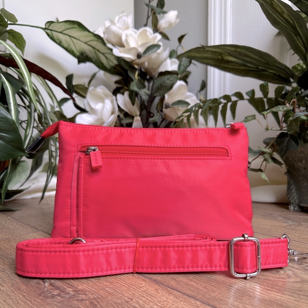 IHKWIP Triple Entry Quilted Summer Punch Orange Crossbody Purse - Picture 2 of 11